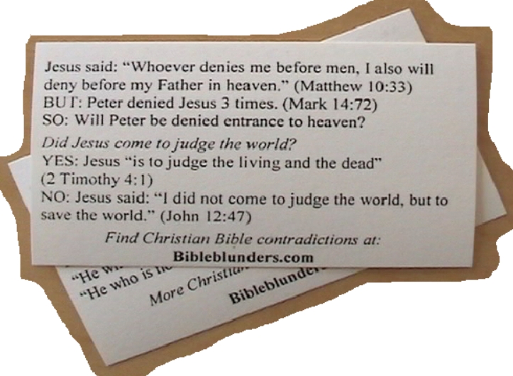 Photo of "emergency" bible quotes.