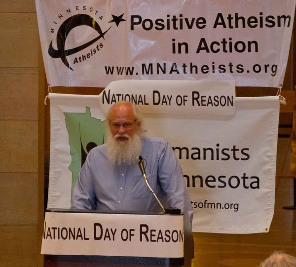 Speaker at Day of Reason in 2014.