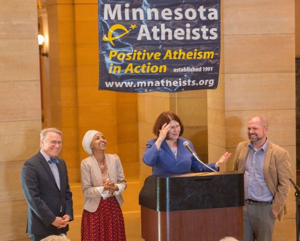 Several representatives speaks at Day of Reason in 2018.